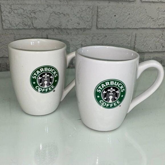 Starbucks Front+Back Dining Coffee Cups Set of 2 - Picture 1 of 7